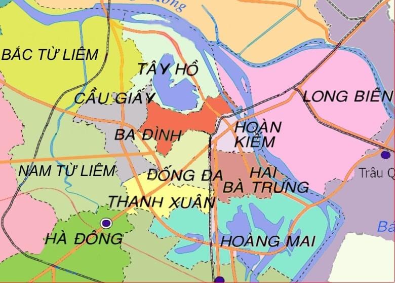 Mapa ha dong okres hanoj