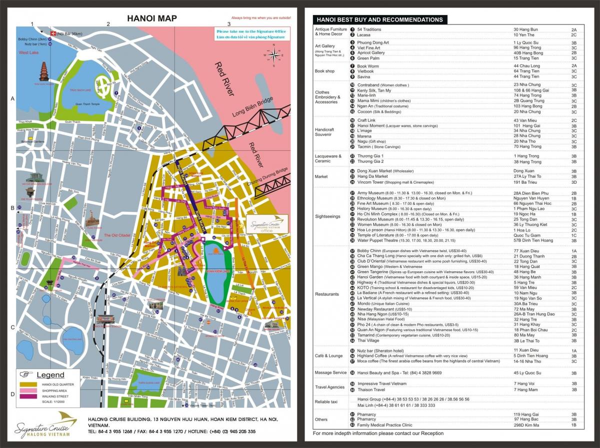 mapa starom meste hanoj, vietnam