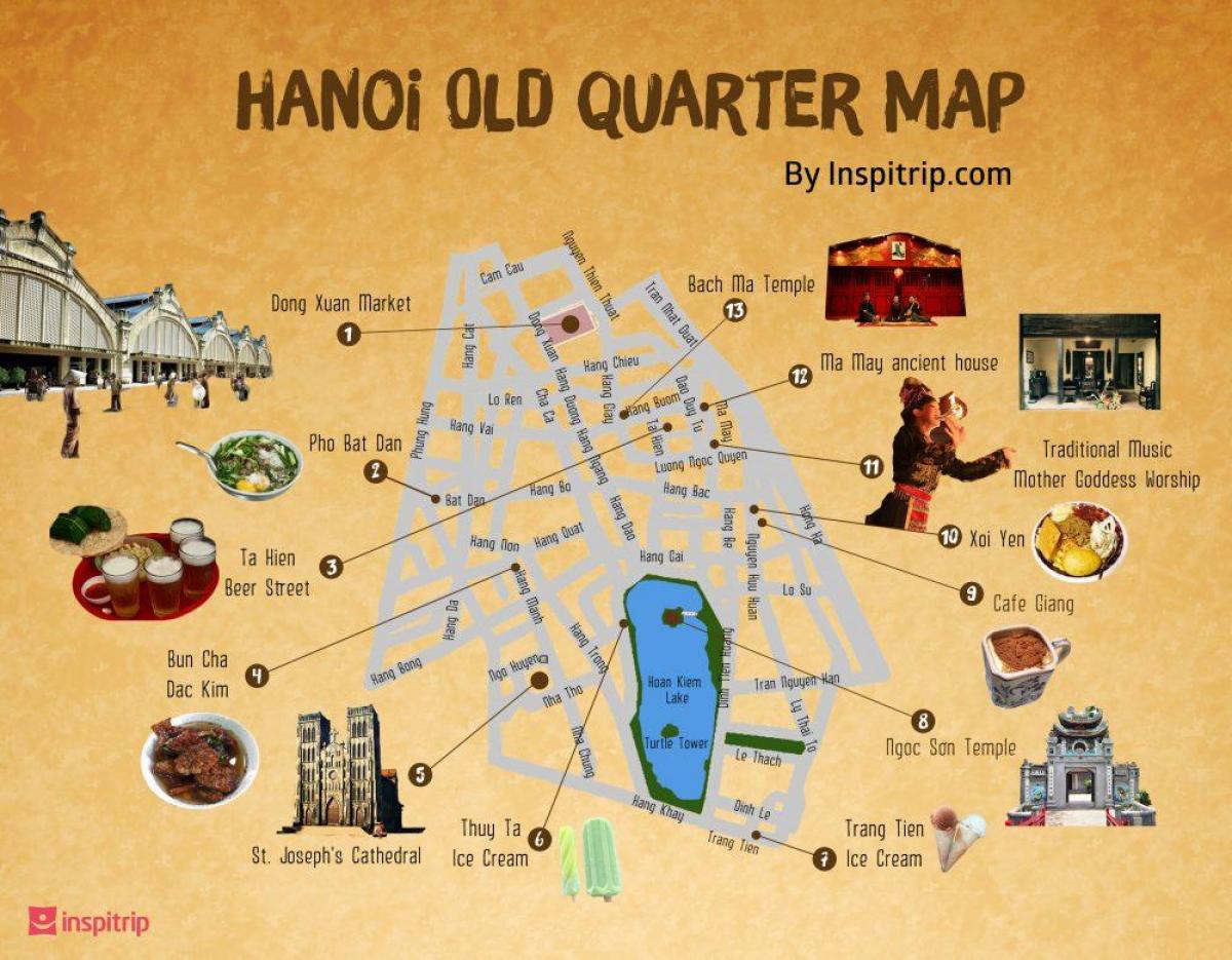 street mape hanoi old quarter