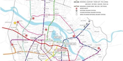 Mapa metro hanoj