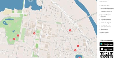 Mapa hanoji ulice jedlo