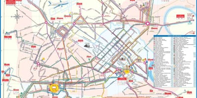 Mapa mesta z hanoi, vietnam